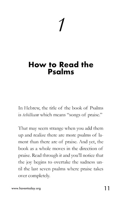 Psalms: A Reading Guide