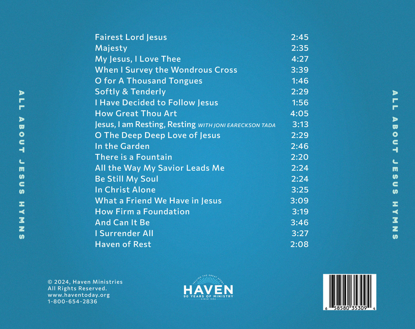 All About Jesus Hymns with Booklet