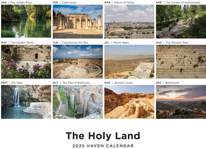 2025 Haven Calendar: The Holy Land