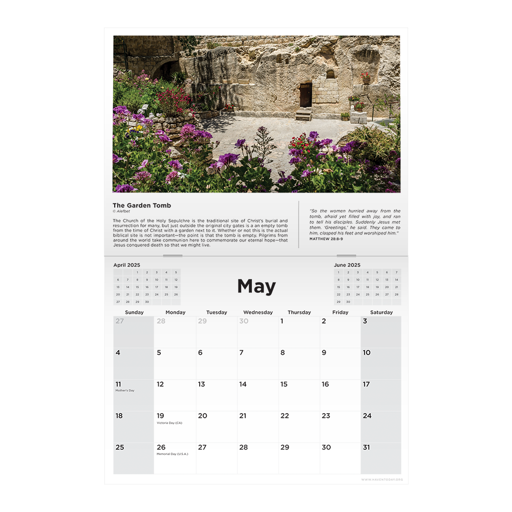 2025 Haven Calendar: The Holy Land