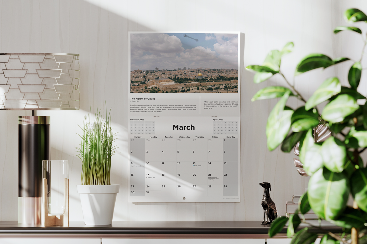 2025 Haven Calendar: The Holy Land
