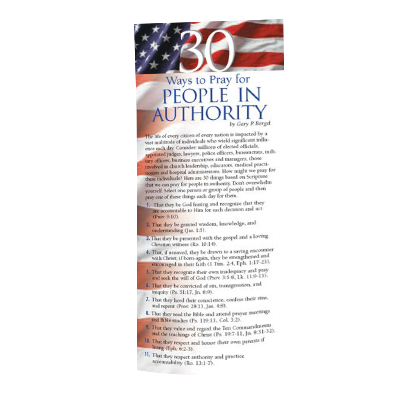 30 Ways to Pray for People in Authority